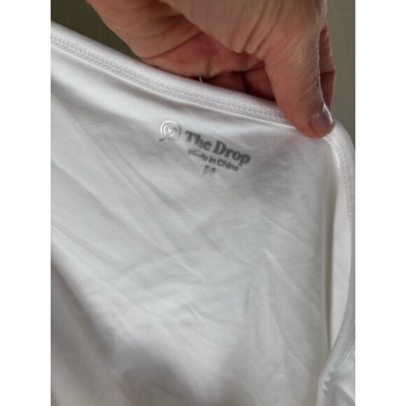 Women's The Drop One-Shoulder Tank Top Size M White - Picture 6 of 8